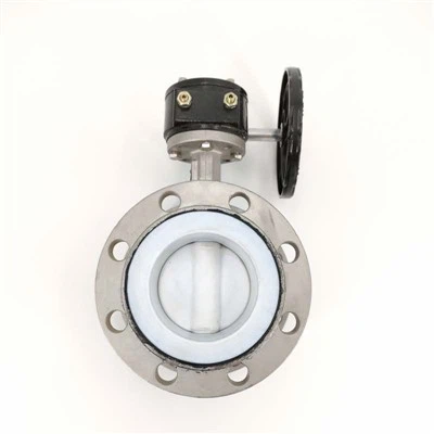 Turbin Flange Stainless Steel Ptfe Butterfly Injap